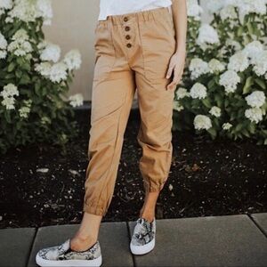 FREE PEOPLE | MEDIUM CADET PULL ON JOGGER PANTS MID-RISE RELAXED SILHOUETTE